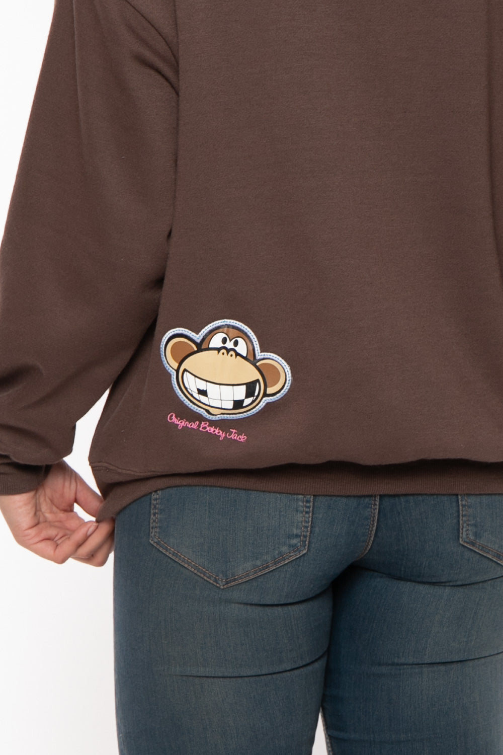 I Love Candy - Bobby Jack Oversized Premium Sweatshirt - Brown — image 10