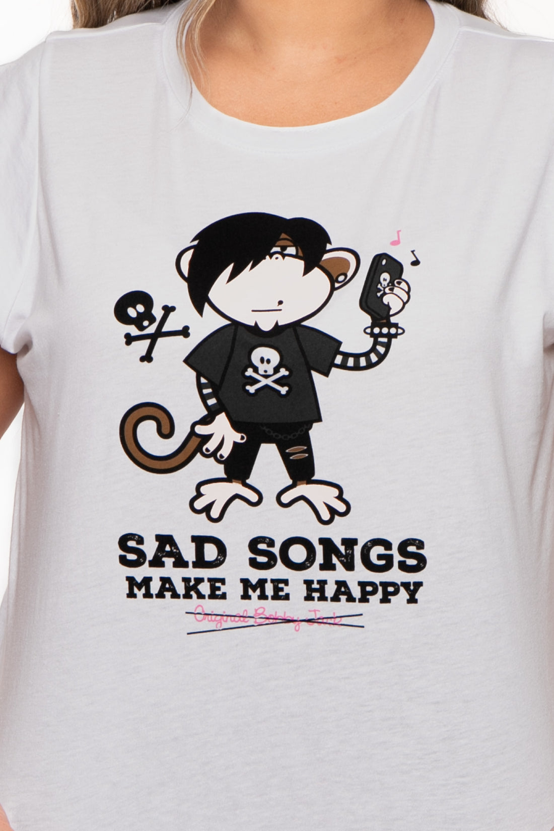 Sad Songs - Bobby Jack Muscle Tee - White — image 6