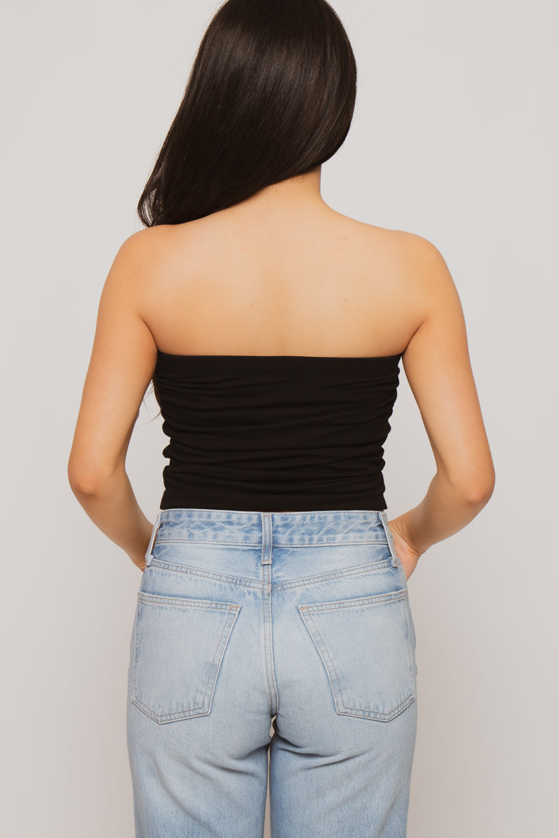 Bubble Head - Bobby Jack Rhinestone Tube Top - Black — image 6
