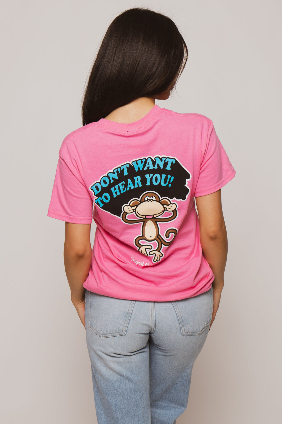 Can't Hear You  - Bobby Jack Boyfriend Rhinestone T-Shirt -Pink — image 6