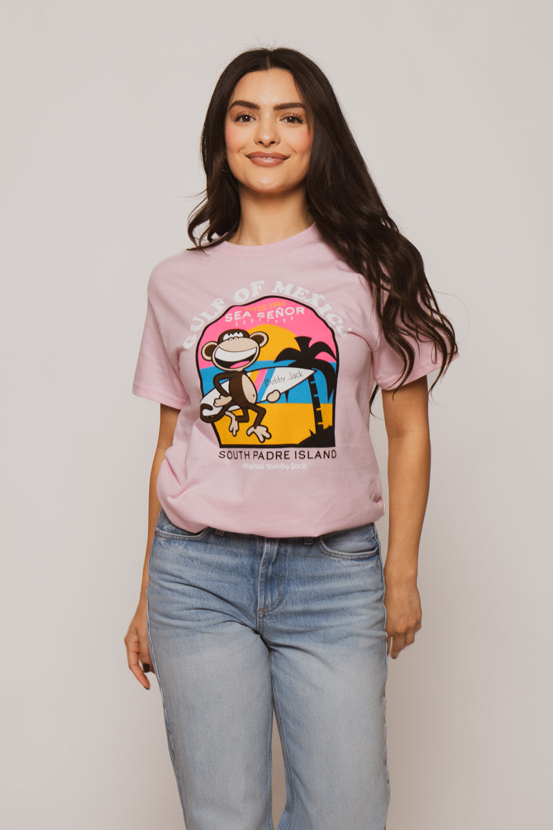 Gulf Of Mexico - Boyfriend T-Shirt - Pink