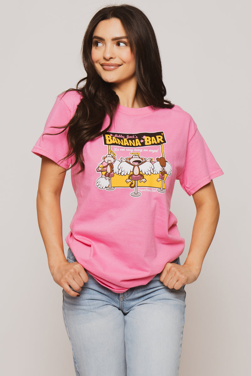 Banana Bar - Bobby Jack Unisex T-Shirt - Pink — image 5