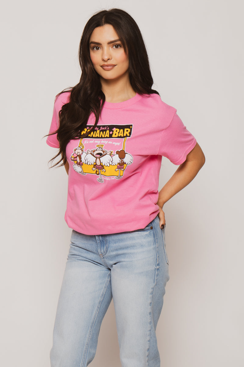 Banana Bar - Bobby Jack Unisex T-Shirt - Pink — image 6
