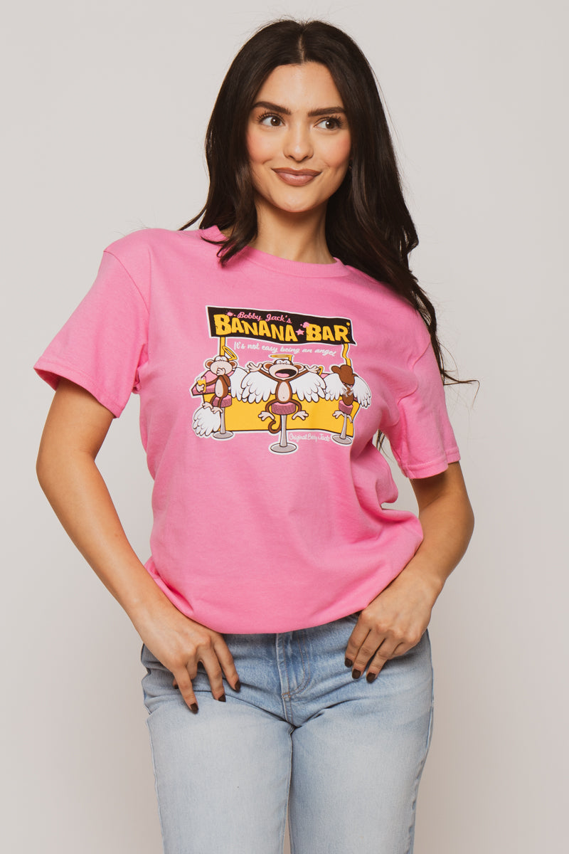 Banana Bar - Bobby Jack Unisex T-Shirt - Pink — image 4