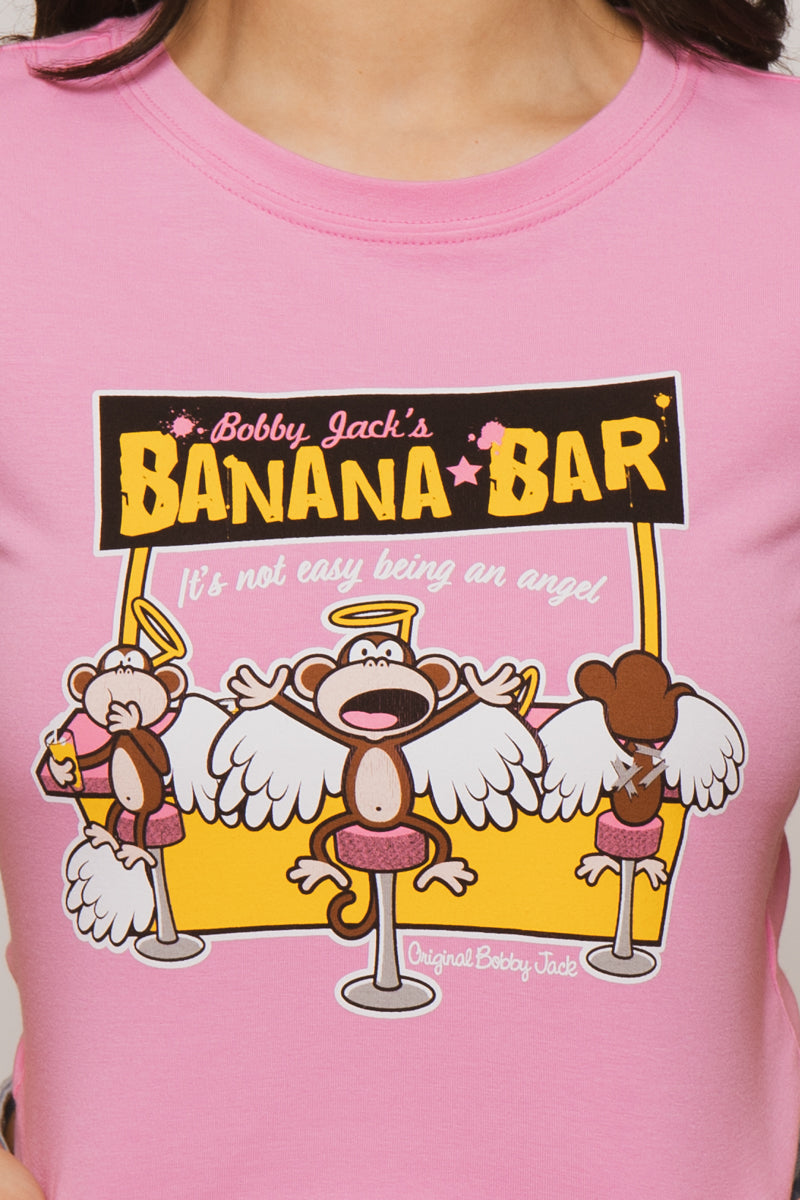 Banana Bar - Bobby Jack Baby Tee - Pink – Bobby Jack Brand