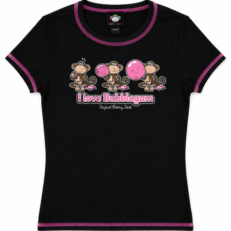 Bubblegum - Bobby Jack Baby Tee - Black