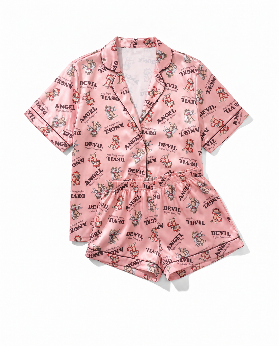 Angel Or Devil - Bobby Jack Pajama Set - Pink — image 1
