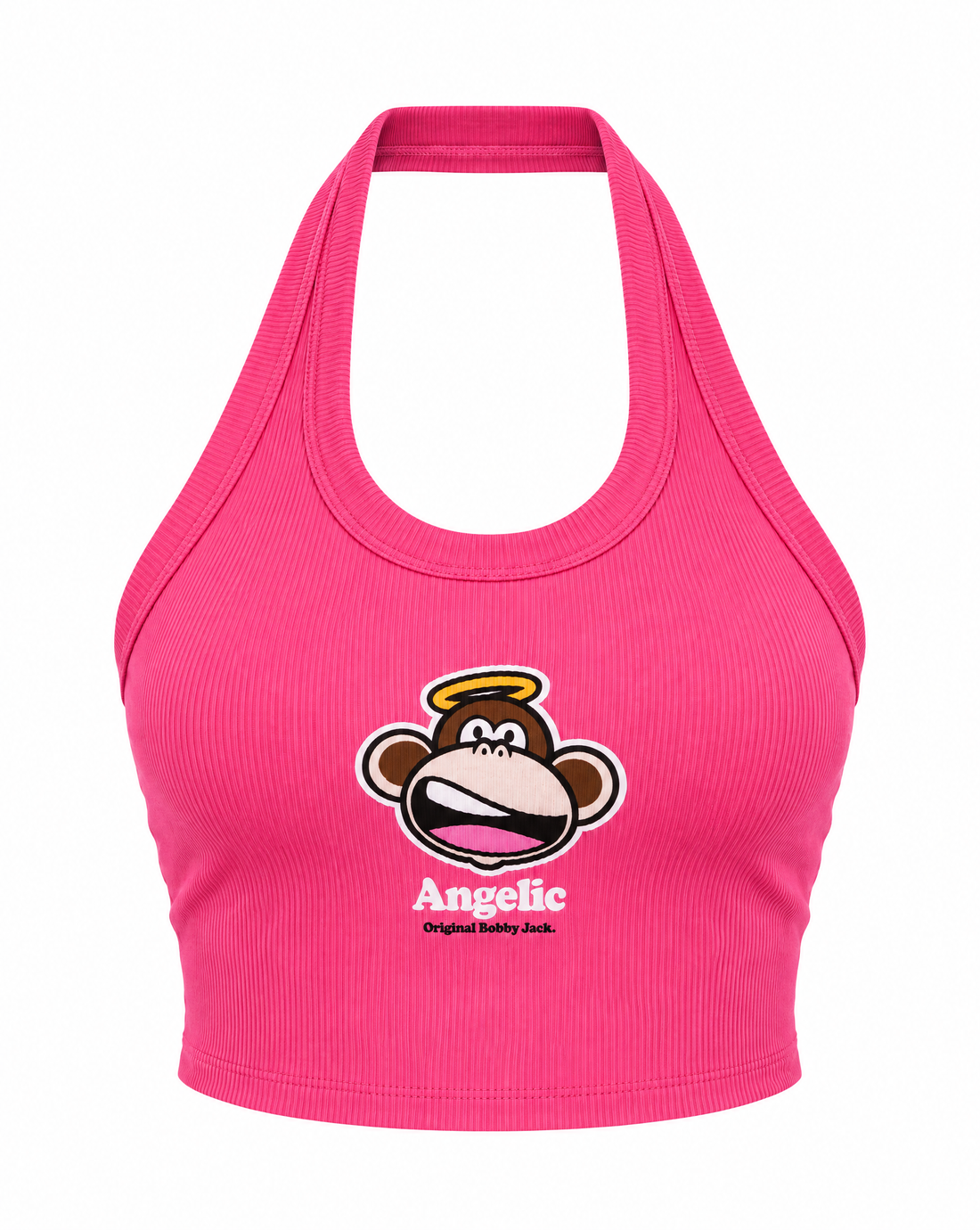 Angelic - Bobby Jack Halter Crop  Top - Pink — image 1