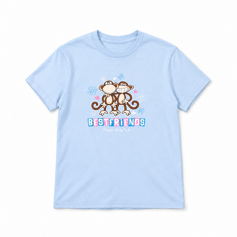 Best Friends - Bobby Jack Boyfriend T-Shirt -Blue