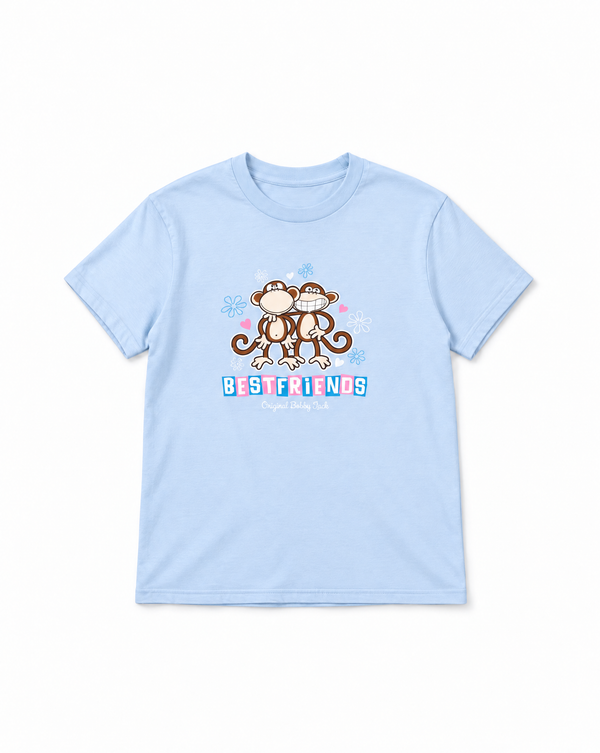 Best Friends - Bobby Jack Boyfriend T-Shirt -Blue