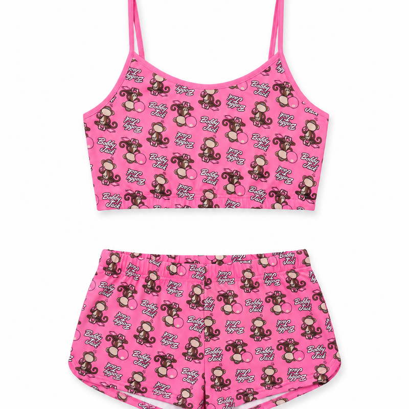 Bubblegum - Bobby Jack 2 Piece Lounge Set - True Pink