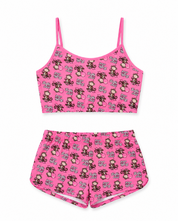 Bubblegum - Bobby Jack 2 Piece Lounge Set - True Pink