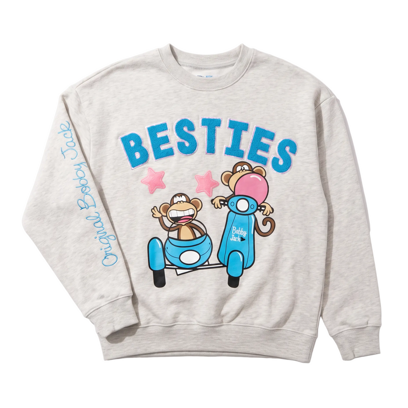 Besties - Bobby Jack Oversized Premium Sweatshirt - Heather Grey