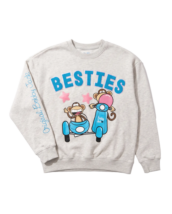 Besties - Bobby Jack Oversized Premium Sweatshirt - Heather Grey