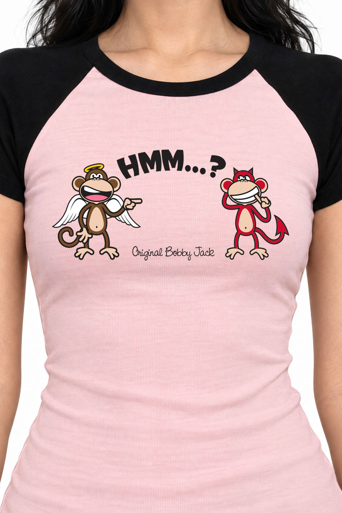 Angel Devil - Bobby Jack Raglan Top - Pink — image 4