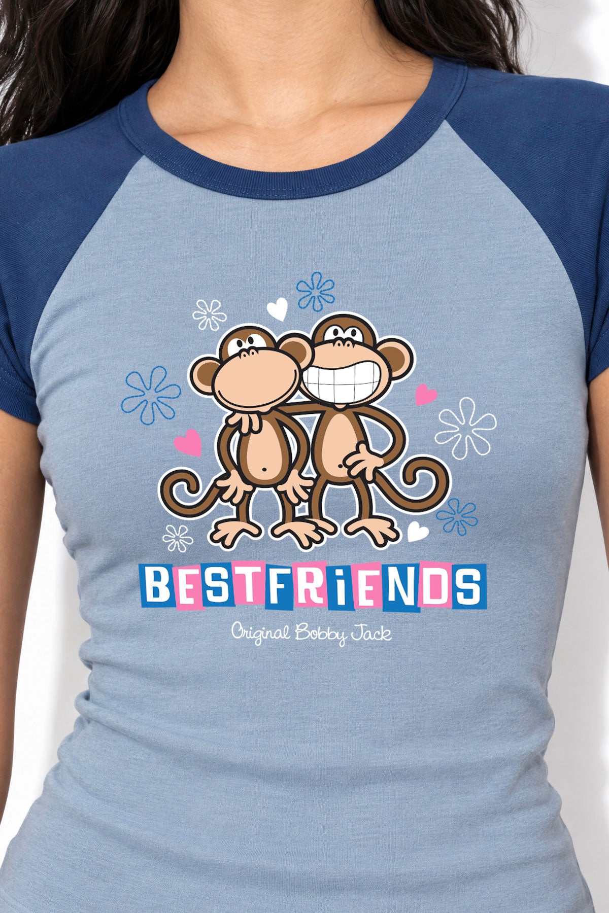 Best Friends - Bobby Jack Raglan Top - Blue – Bobby Jack Brand
