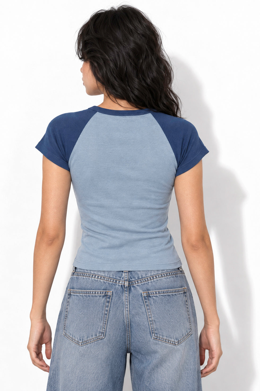 Best Friends - Bobby Jack Raglan Top - Blue — image 5