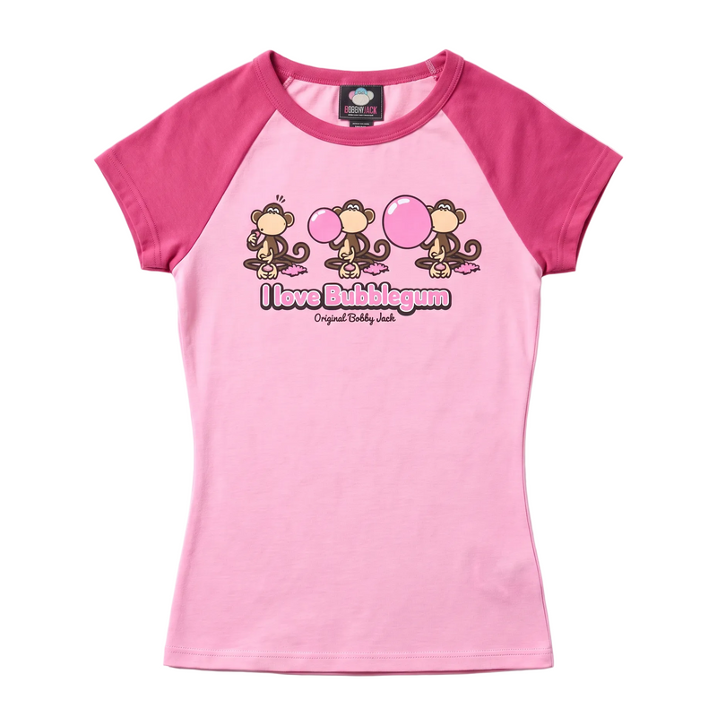 Bubblegum - Bobby Jack Raglan Top - Pink