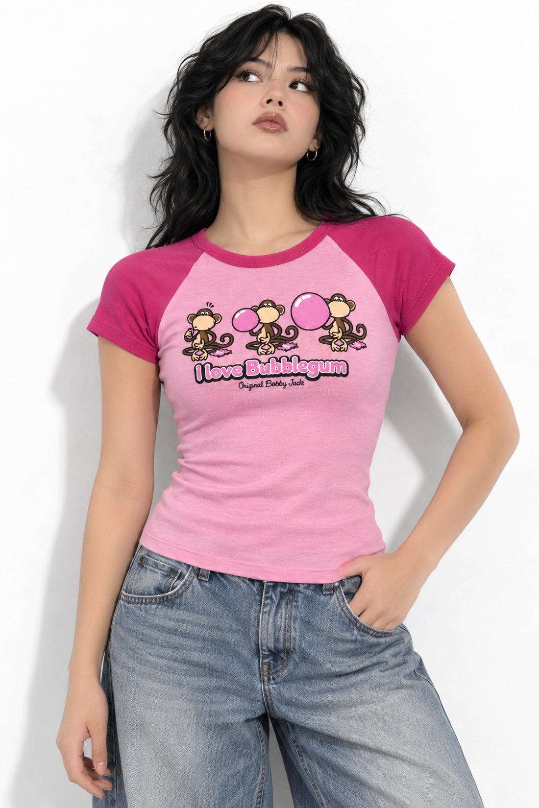 Bubblegum - Bobby Jack Raglan Top - Pink — image 3