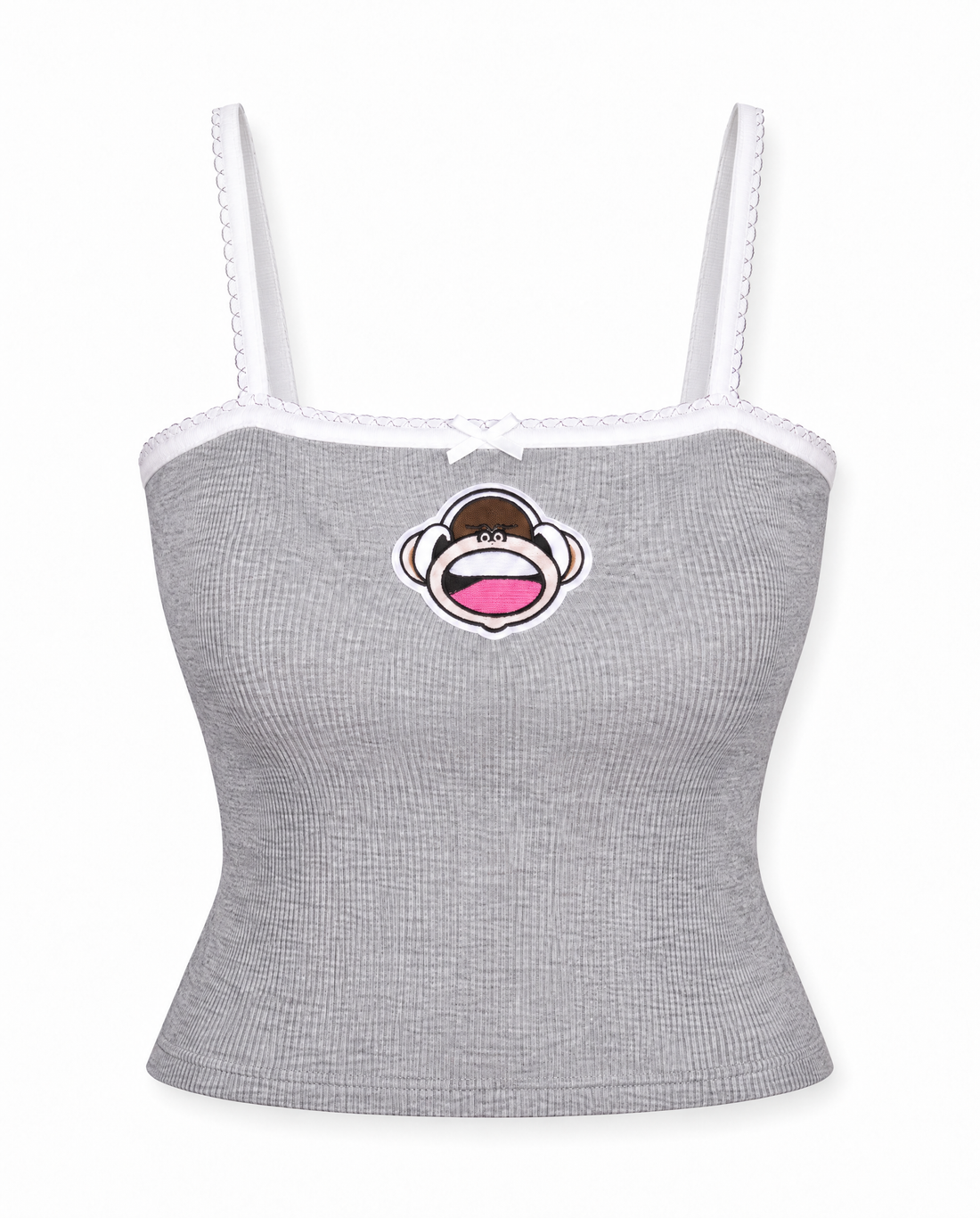 Can't Hear U- Bobby Jack Cami  Top - Grey — image 1