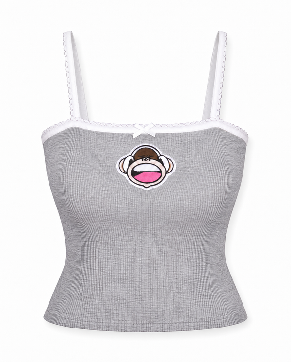 Can't Hear U- Bobby Jack Cami  Top - Grey