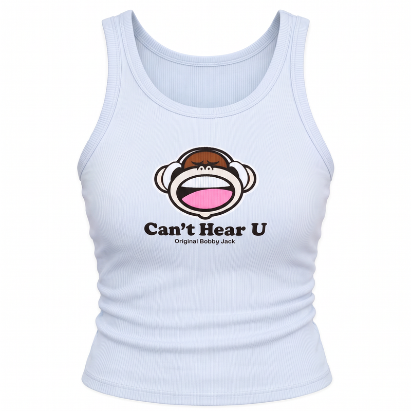 Can't Hear U- Bobby Jack Tank  Top - Blue