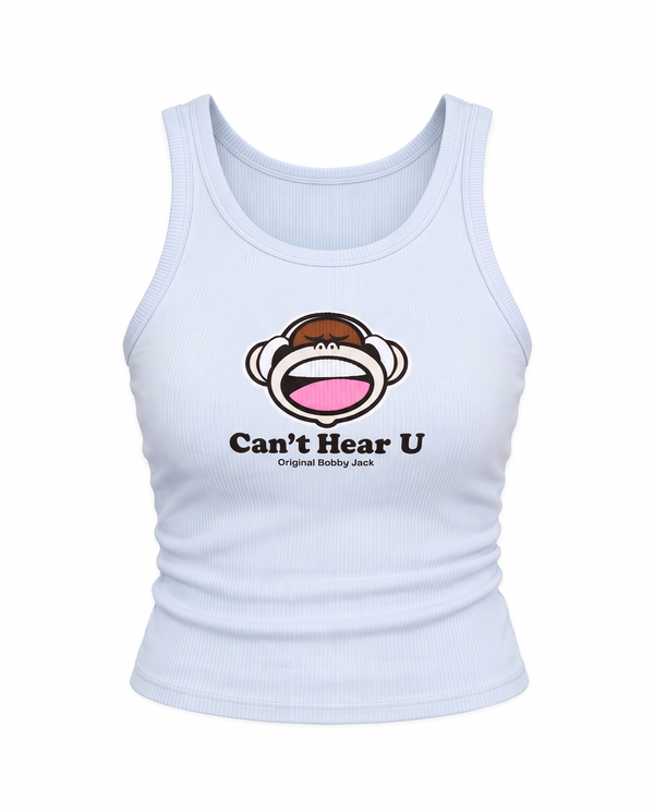 Can't Hear U- Bobby Jack Tank  Top - Blue