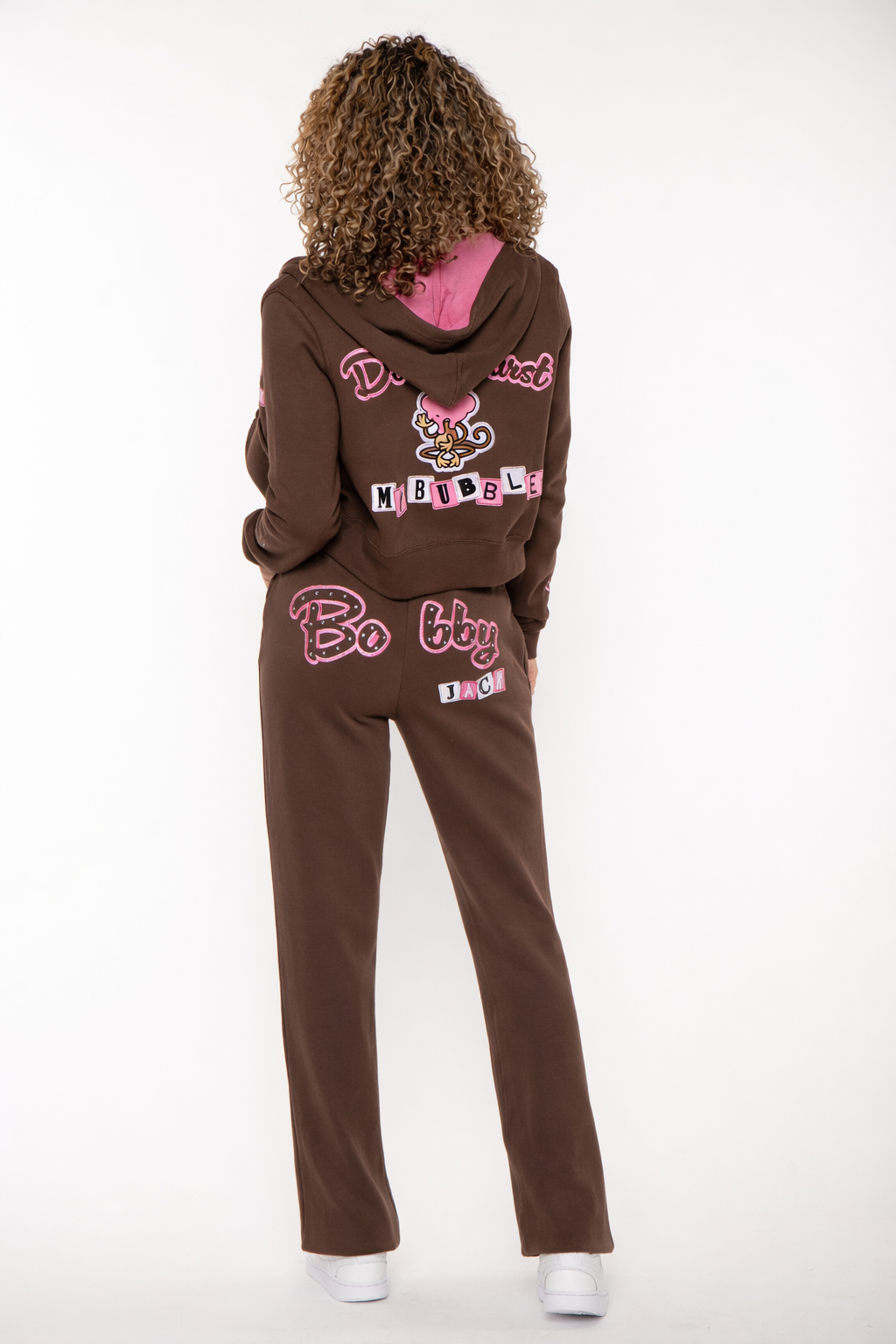 Bobby Jack Hoodie & Pants Set - Don't Burst My Bubble - Brown — image 6