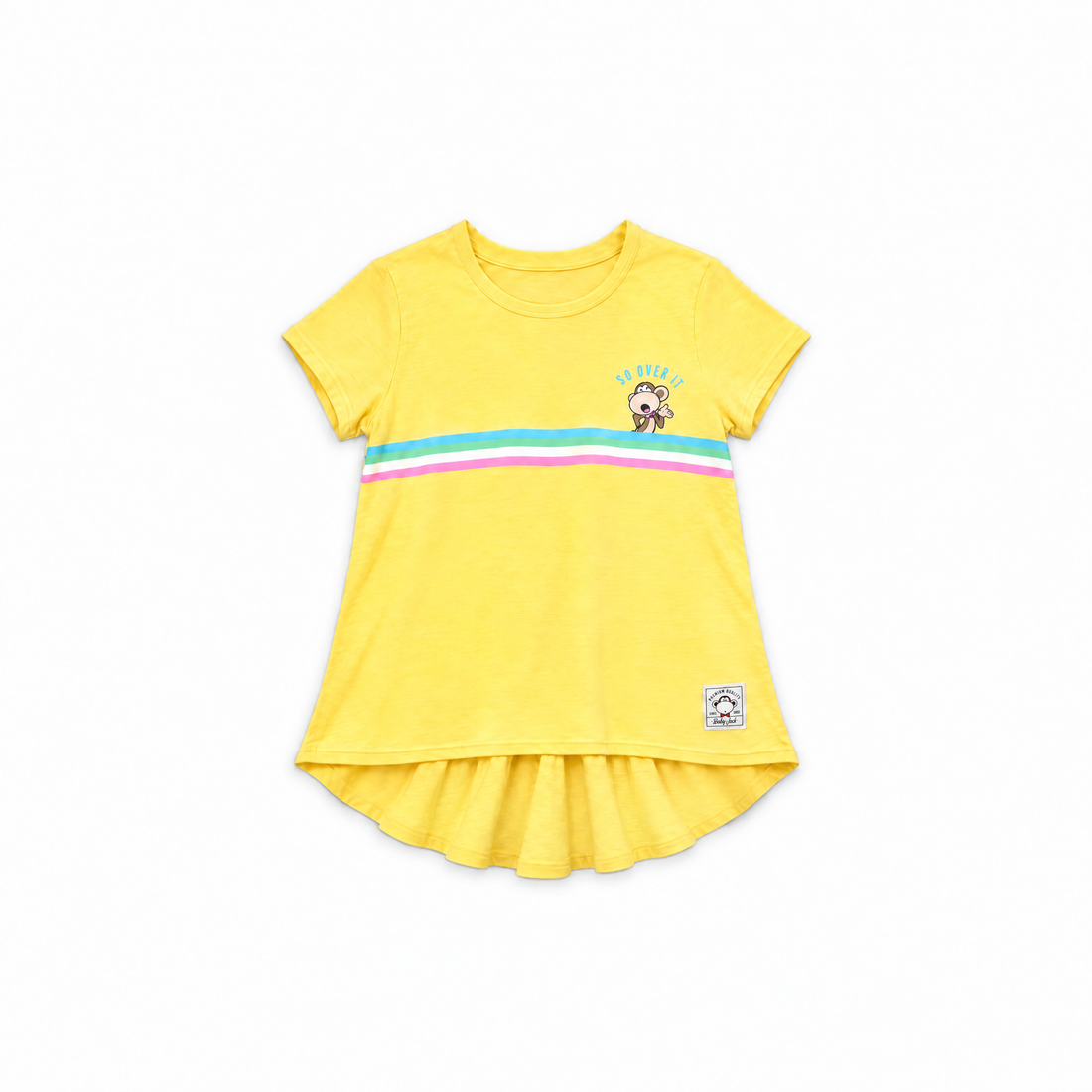 So Over It | Hi-Low Ruffle Back Top - Yellow — image 1