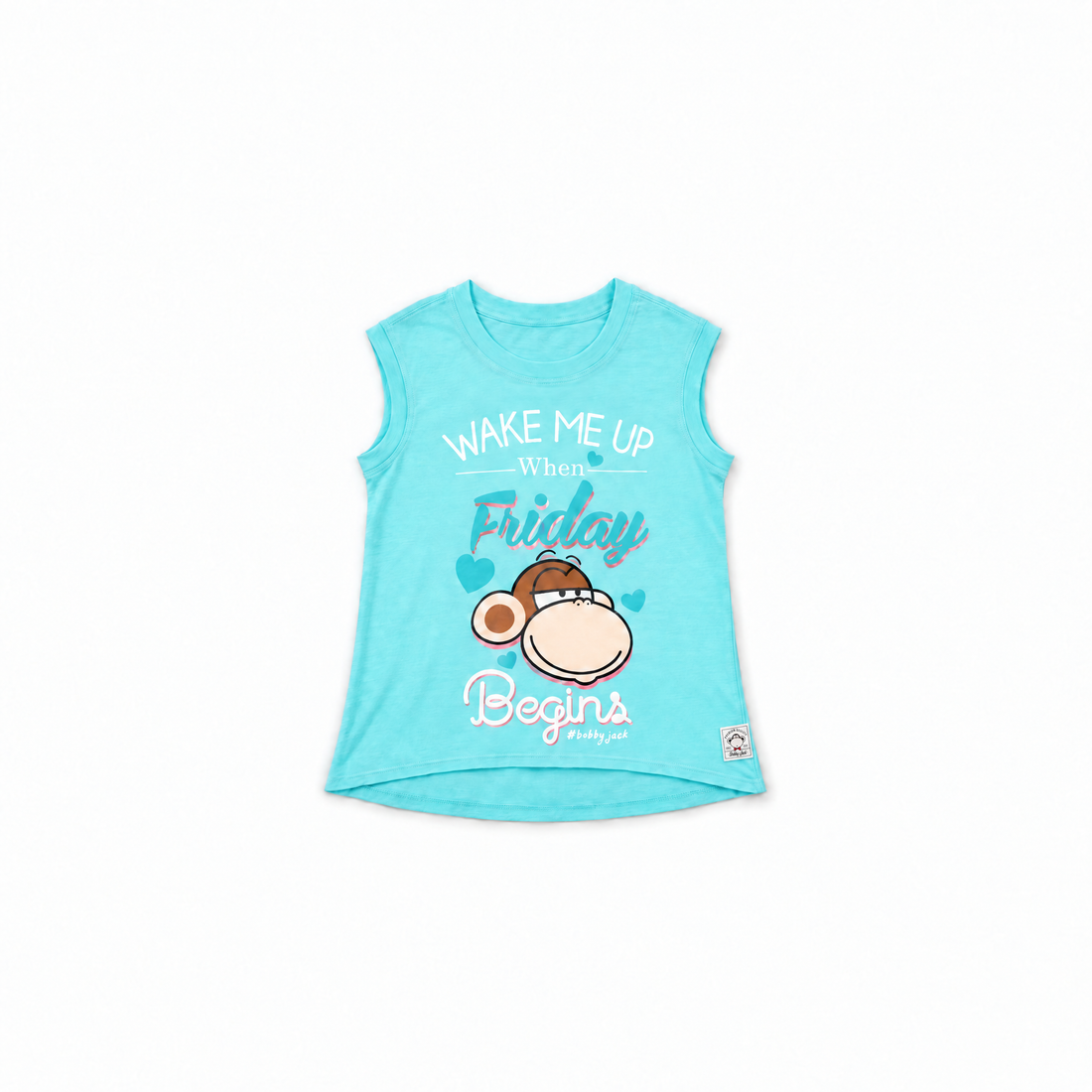 Wake Me Up When Friday Begins  | Muscle Top - Aqua — image 1