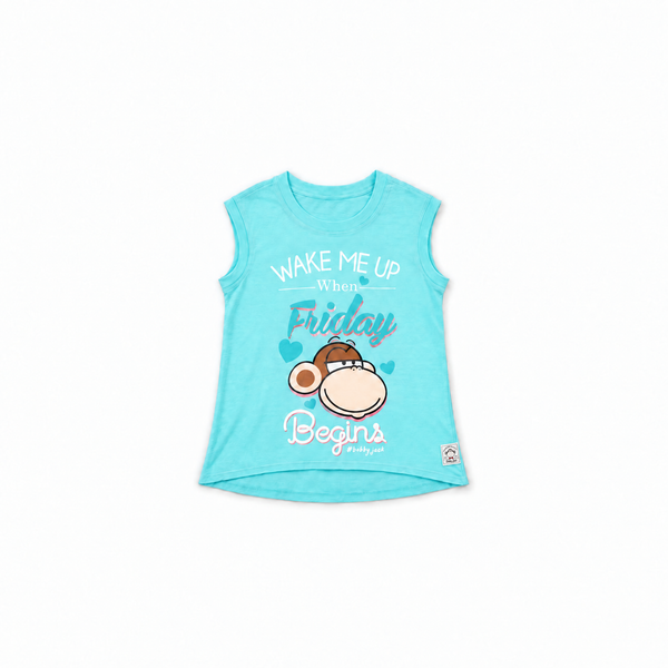 Wake Me Up When Friday Begins  | Muscle Top - Aqua