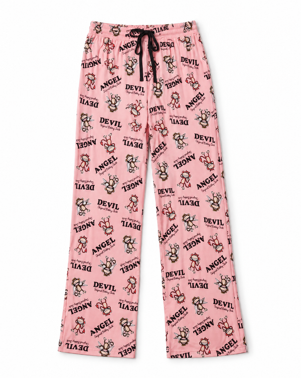 Angel Or Devil - Bobby Jack Allover Pajama Pants - Pink