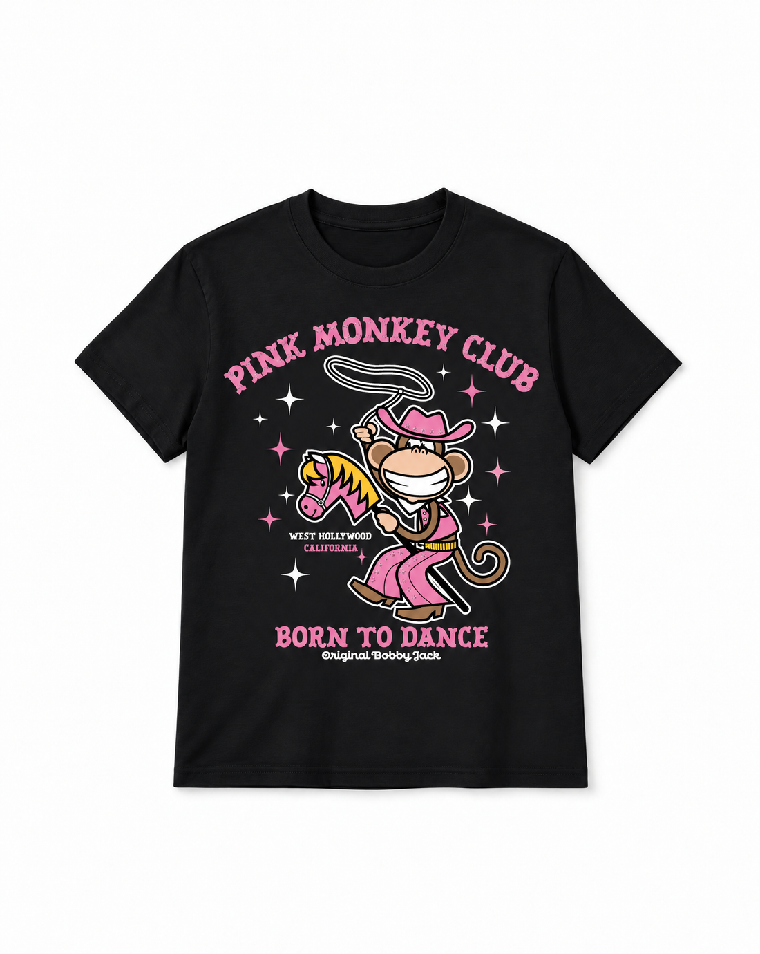 The Club - Bobby Jack Rhinestone Unisex T-Shirt - Black — image 1