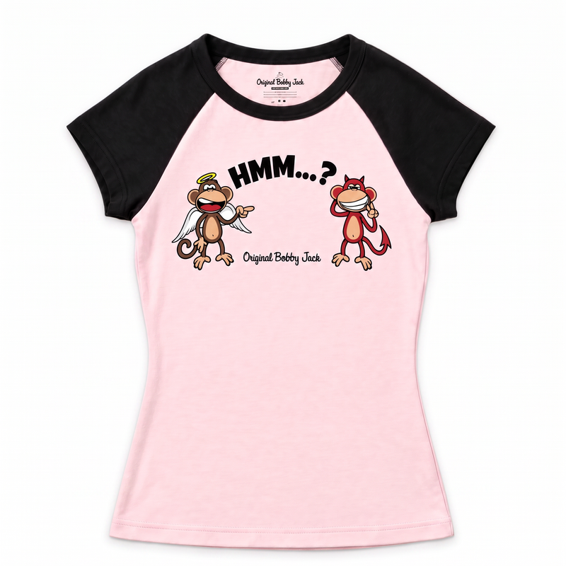 Angel Devil - Bobby Jack Raglan Top - Pink