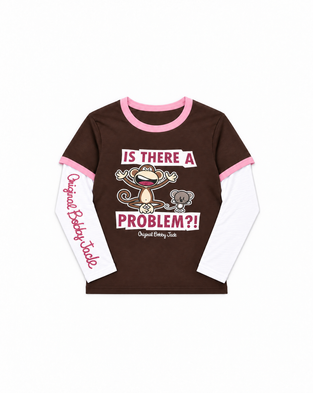 Problem - Bobby Jack Crop Glitter Twofer -Brown — image 1