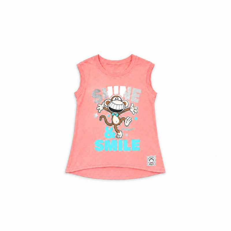Shine And Smile | Muscle Top - Coral