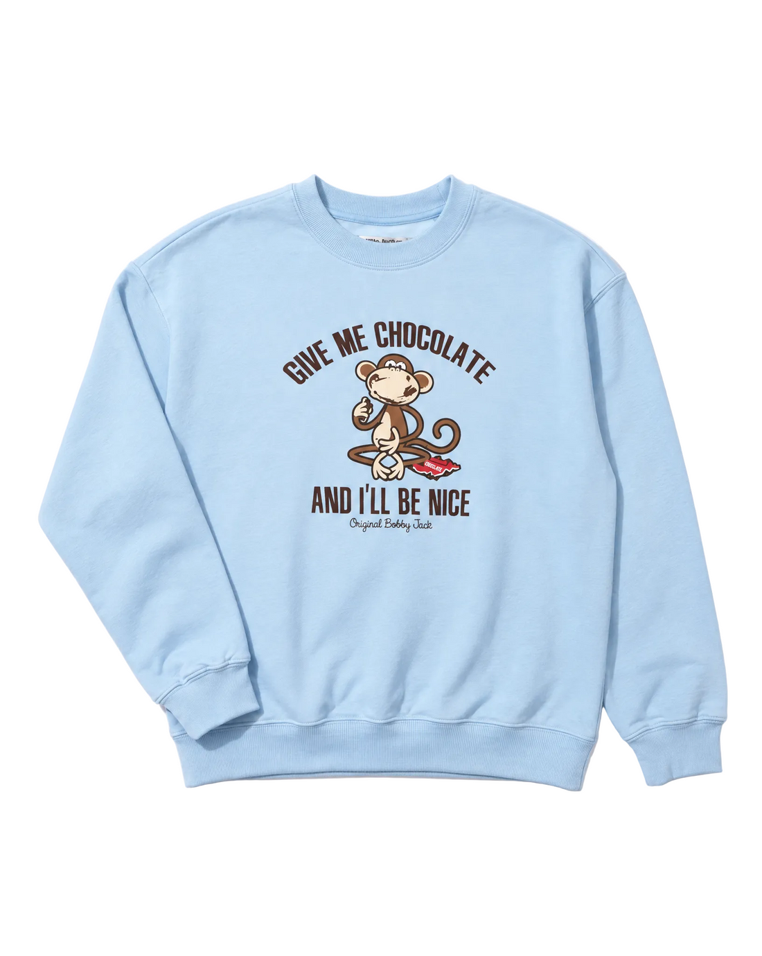 Give Me Chocolate - Bobby Jack Crew Sweatshirt - Blue — image 1