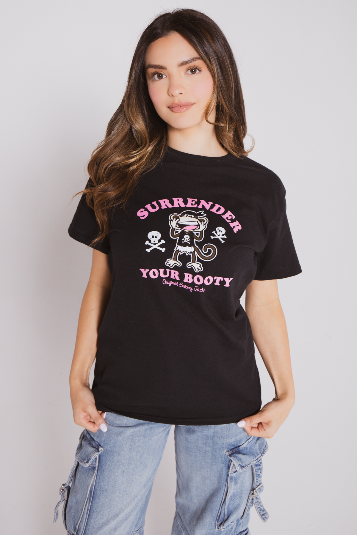 Surrender - Bobby Jack Boyfriend T-Shirt -Black