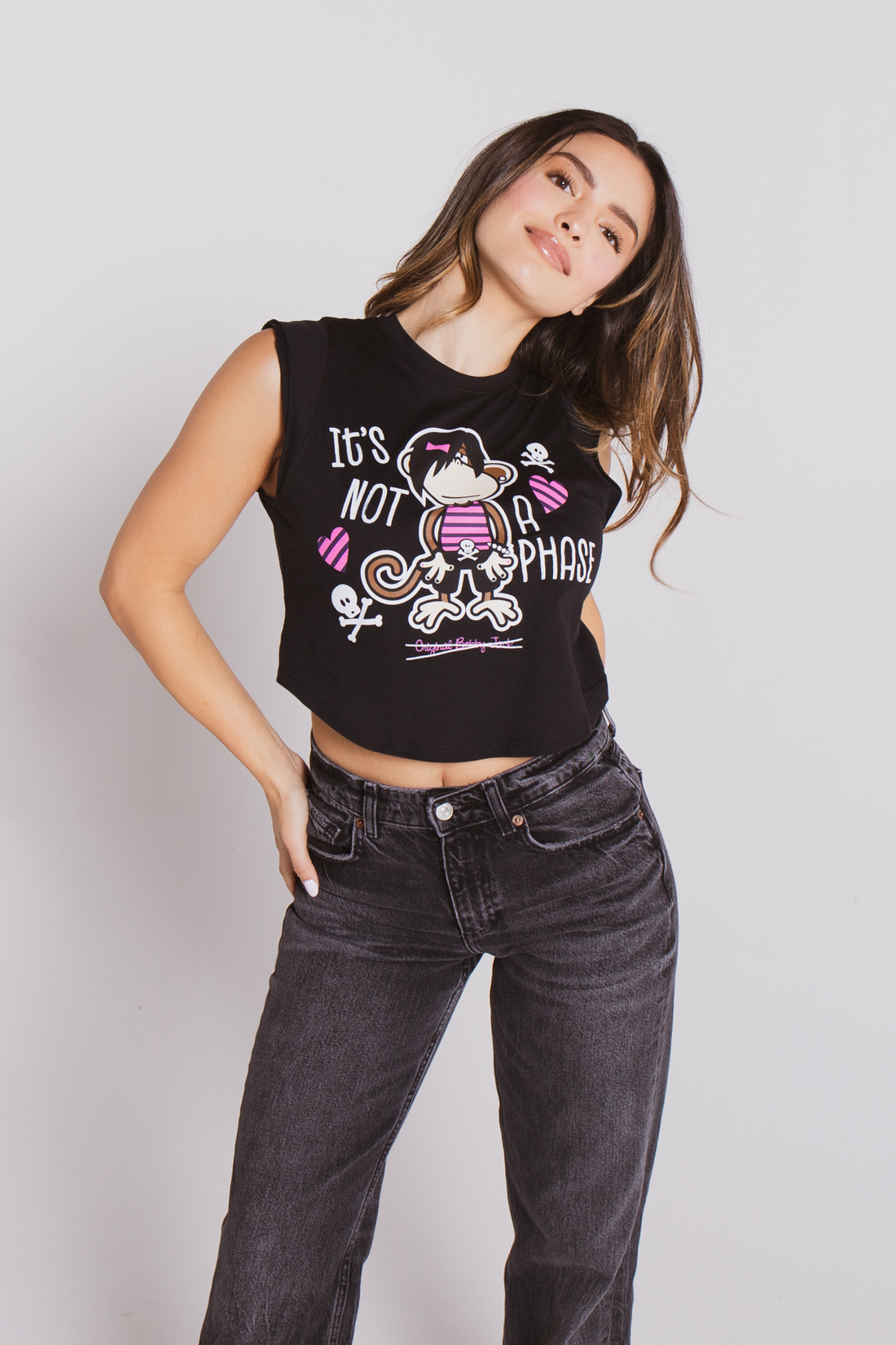 Not A Phase - Bobby Jack Muscle Tee - Black — image 3