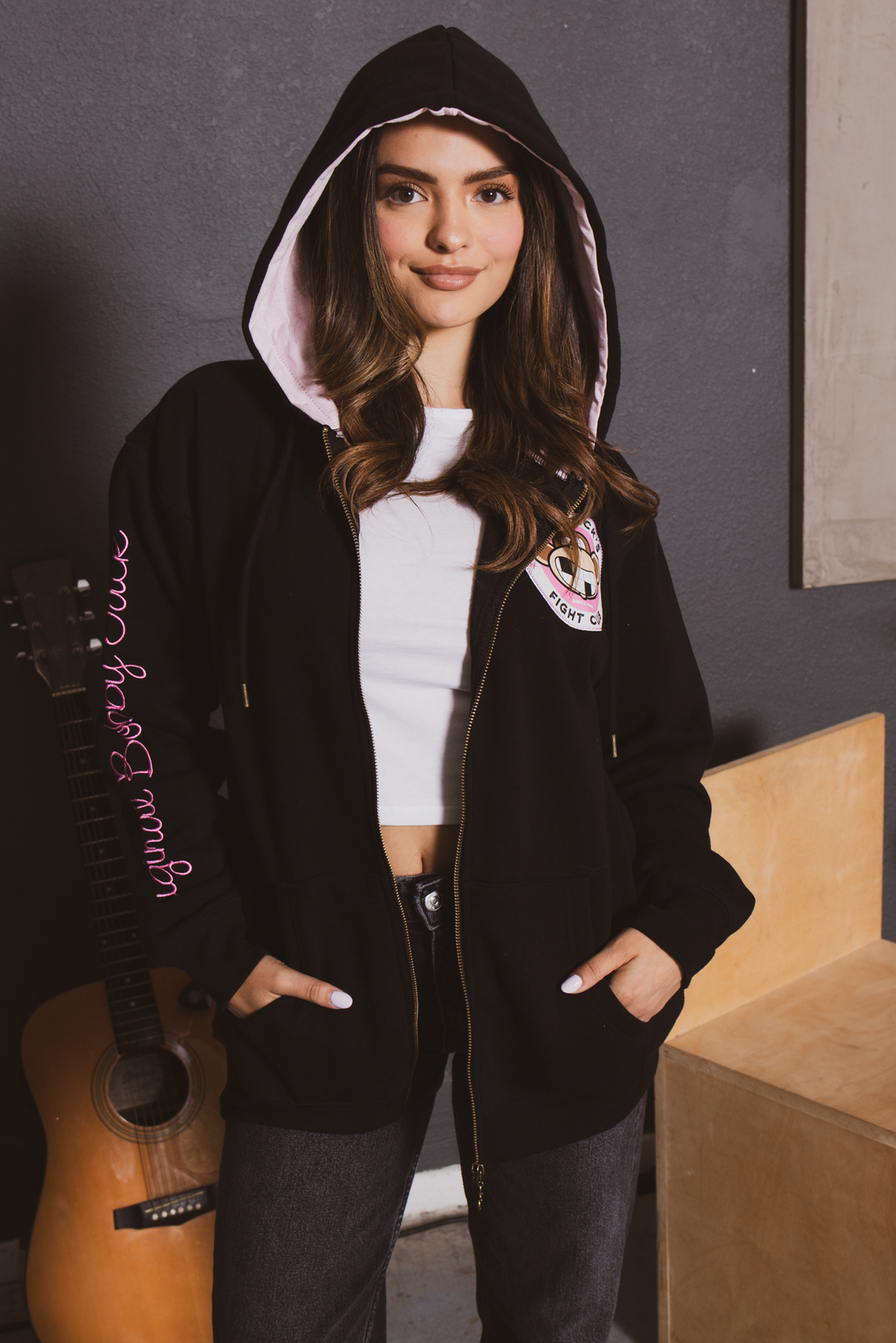 Fight Club - Bobby Jack Oversized Premium Zip Hoodie - Black — image 3