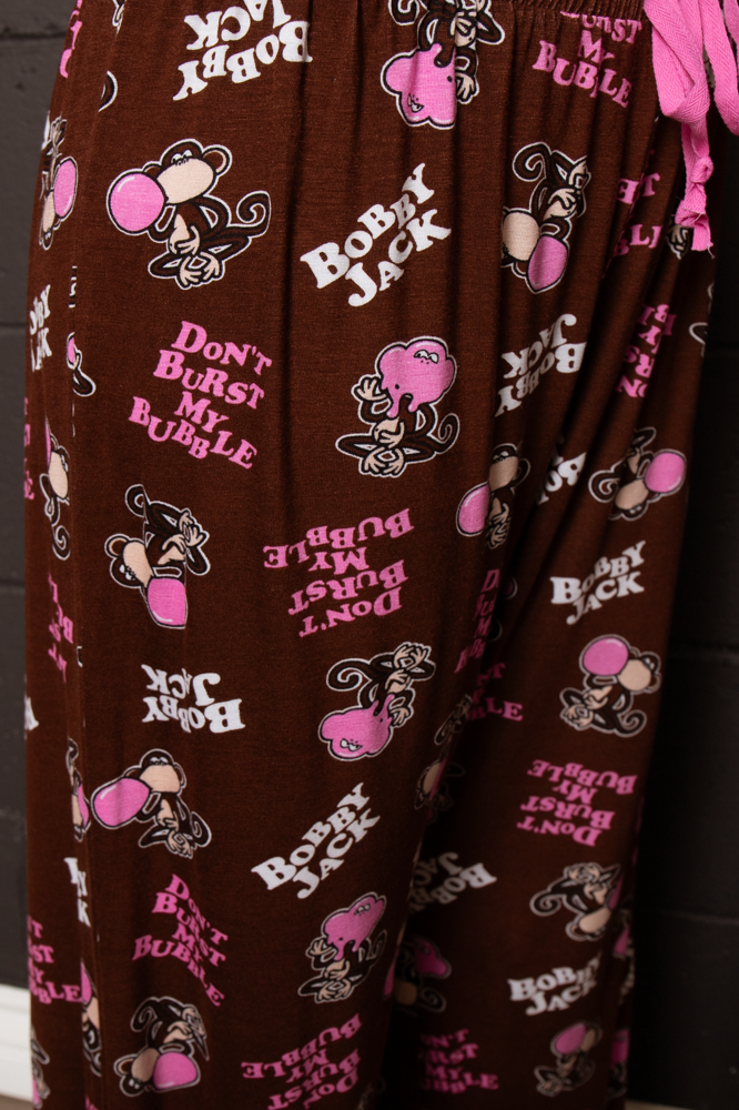 Don't Burst - Bobby Jack Allover Pajama Pants - Brown — image 5