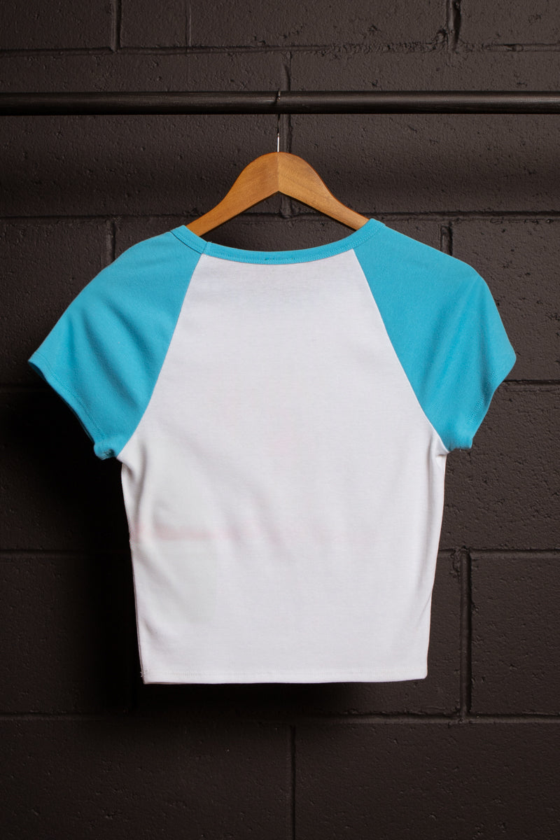 Looking Good- Bobby Jack Crop Raglan Top - White — image 9
