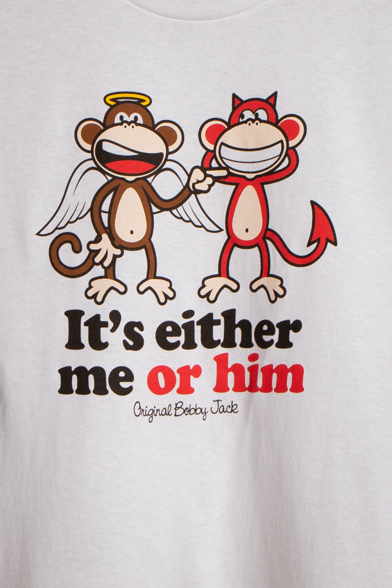 Me Or Him - Bobby Jack Unisex T-Shirt - White — image 7