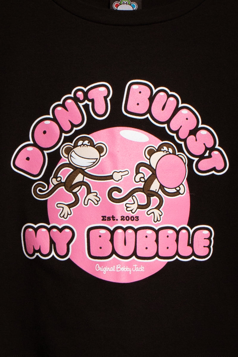 Don't Burst- Bobby Jack Baby Tee - Black – Bobby Jack Brand