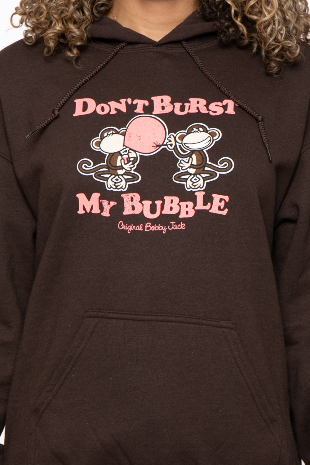 Don't Burst My Bubble - Bobby Jack Hoodie -Brown
