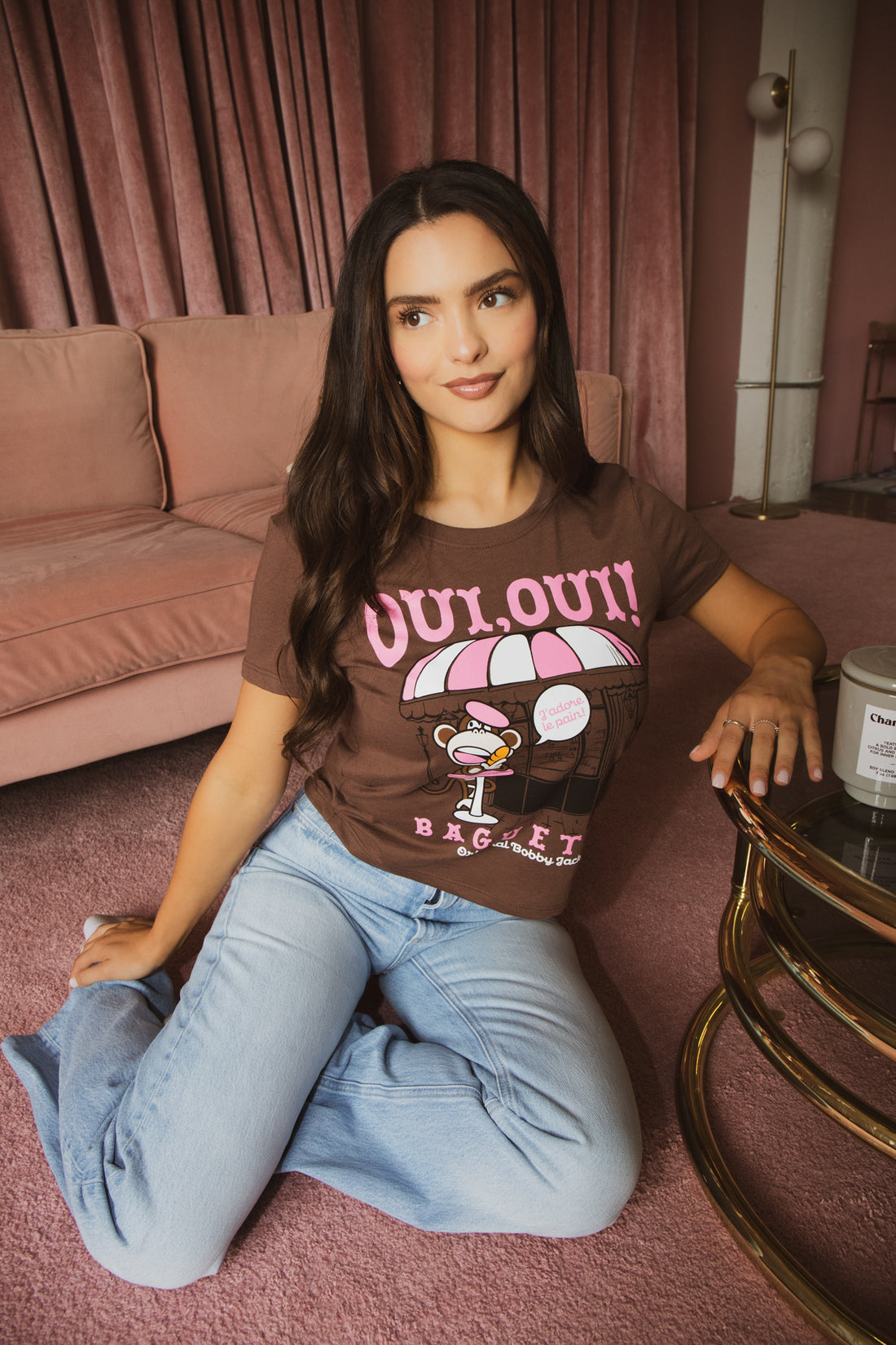 Oui Oui- Bobby Jack T-Shirt - Brown — image 4