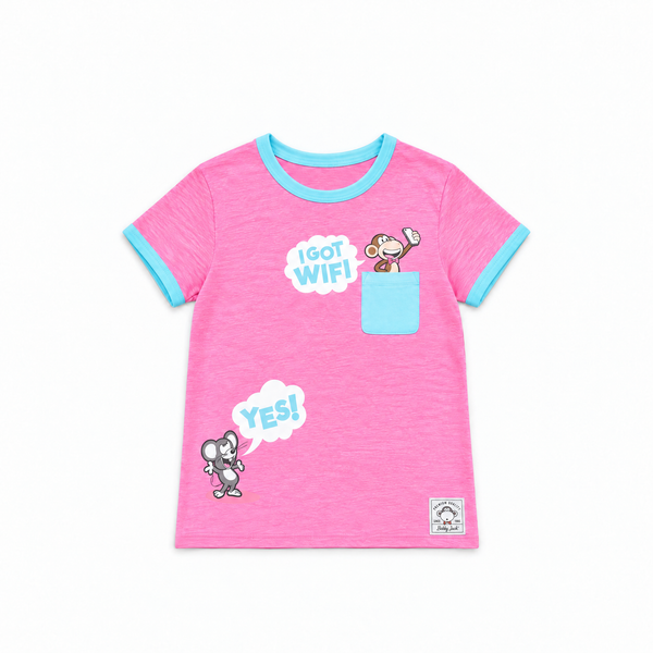 I Got Wifi | Pocket Ringer Top - Pink