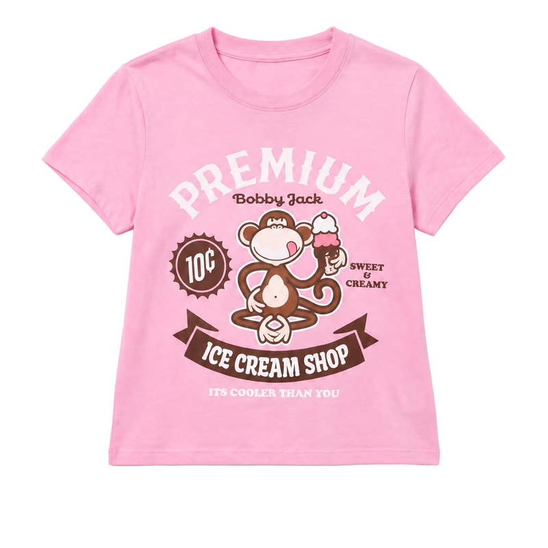 Ice Cream- Bobby Jack T-Shirt - Pink
