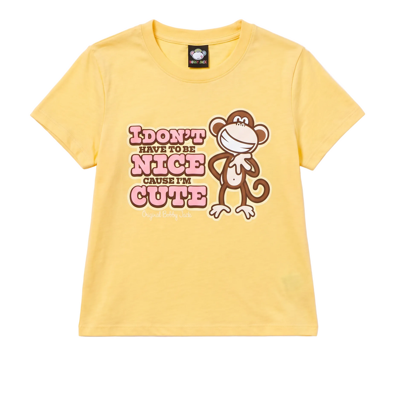I'm Cute- Bobby Jack Girlfriend Shirt - Yellow