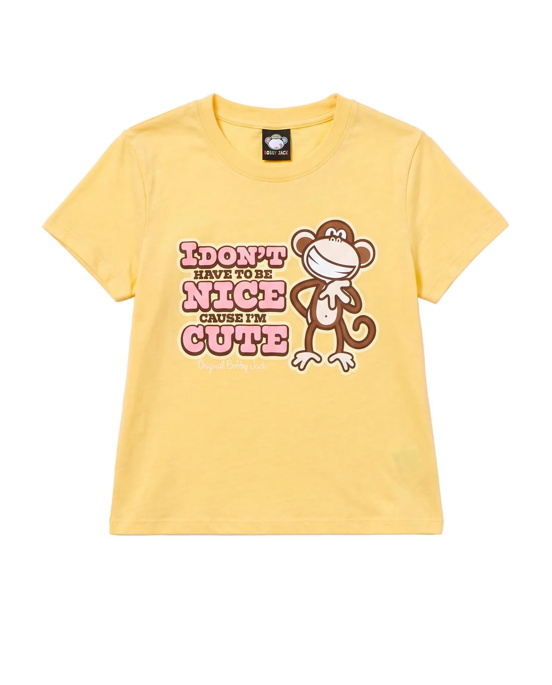 I'm Cute- Bobby Jack Girlfriend Shirt - Yellow — image 1
